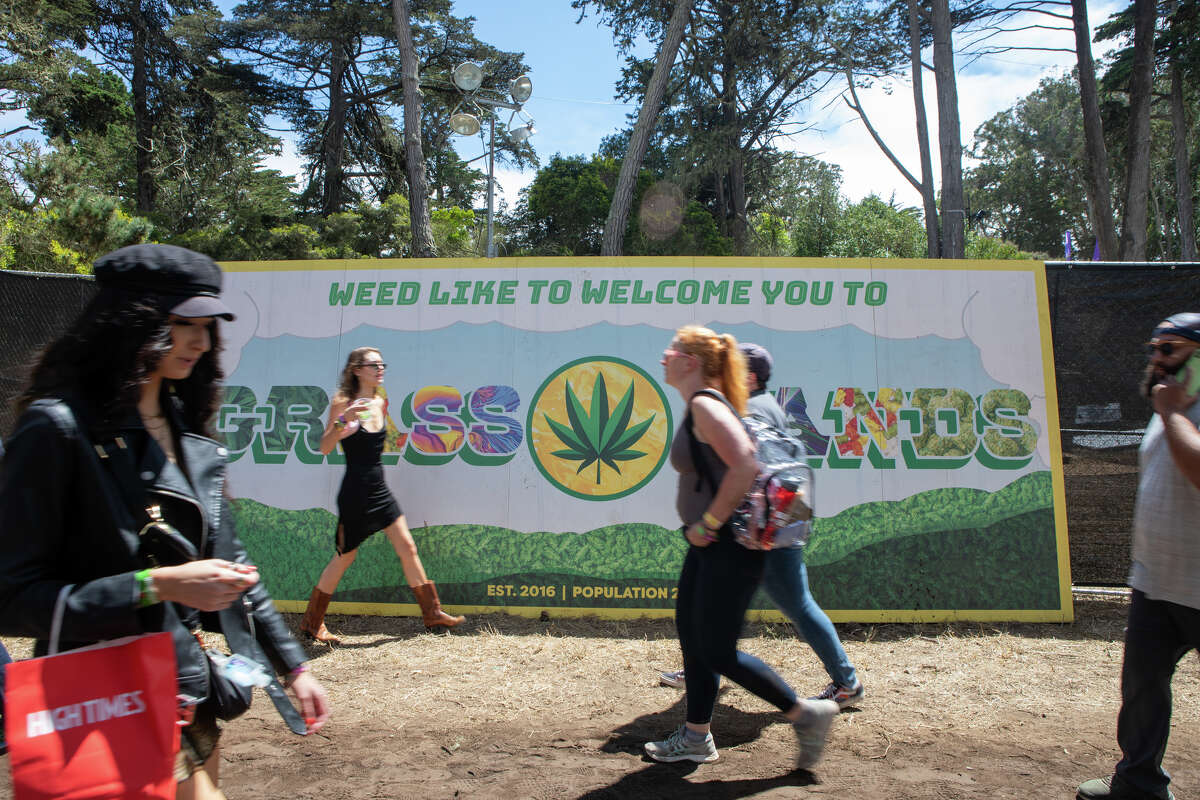 La entrada de GrassLands en Outside Lands en Golden Gate Park en San Francisco, California, el 5 de agosto de 2022.