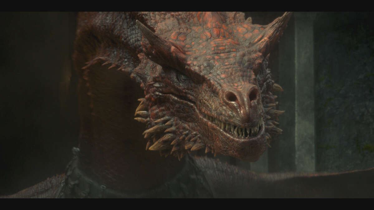 Uno de los dragones de la Casa Targaryen en "Casa del Dragón."