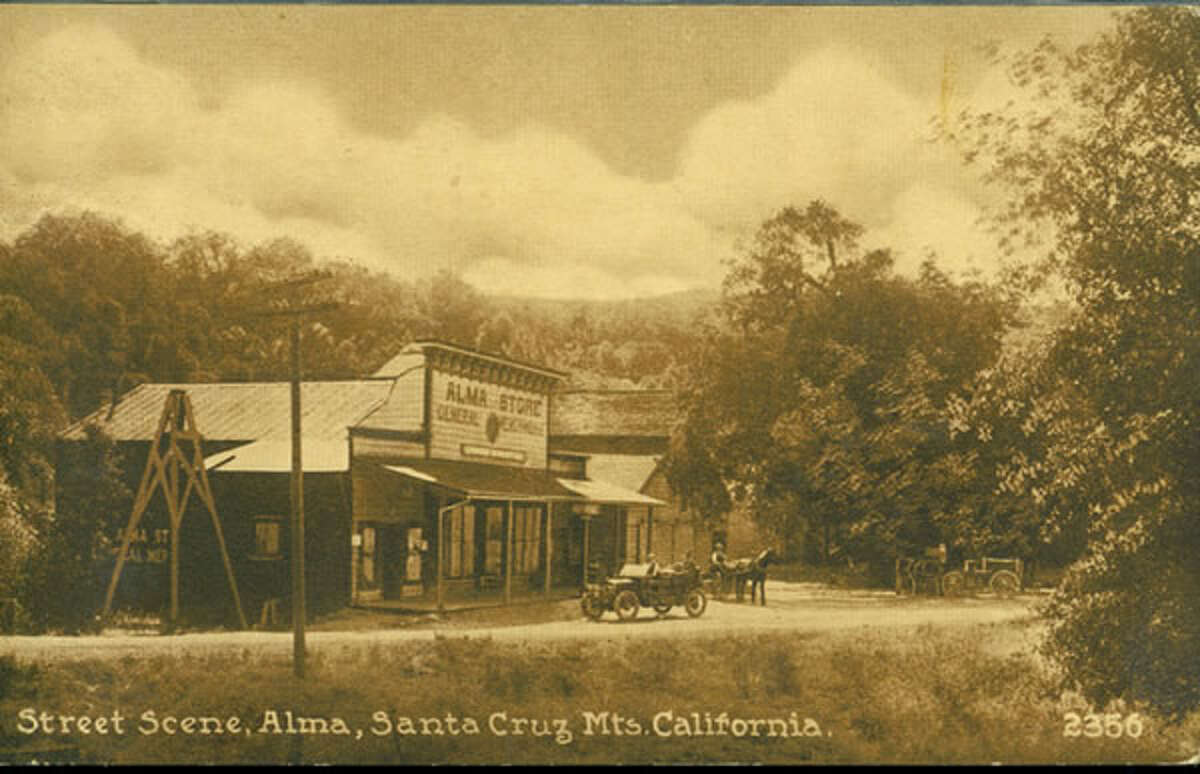 Tienda Alma, Alma, California. Alrededor de 1915.