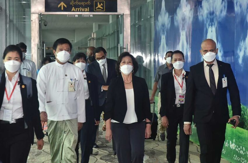  El enviado especial de la ONU a Myanmar llega en su visita inaugural