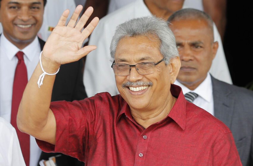  El ex presidente de Sri Lanka que huyó de su país abandona Singapur