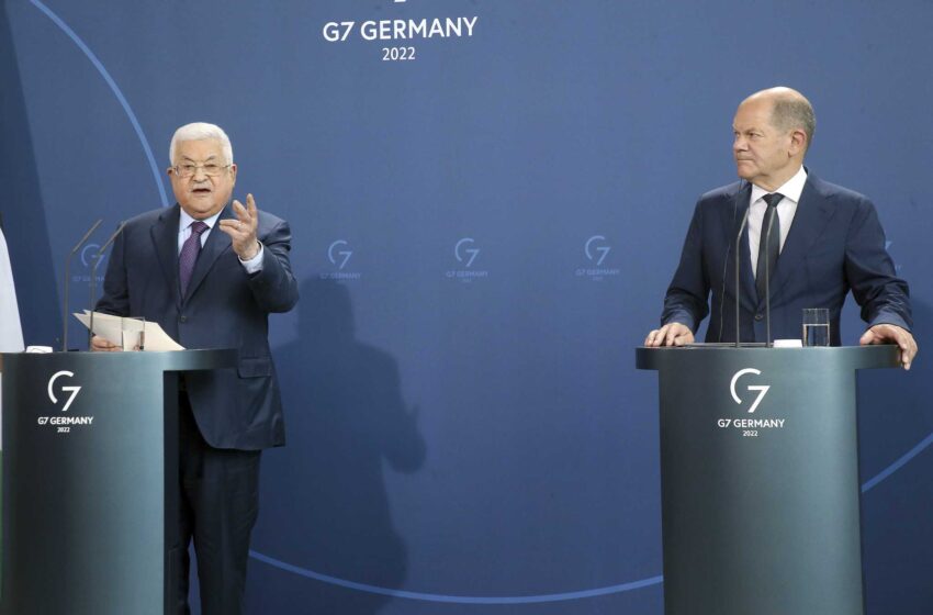  El líder alemán condena el comentario de Abbas sobre los “50 Holocaustos