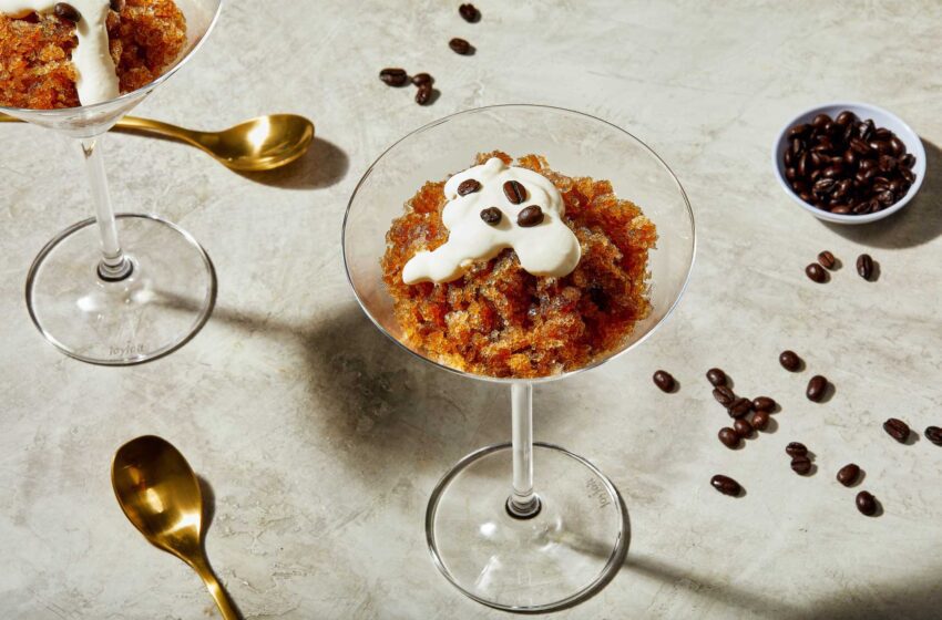  Espresso martini granita brinda un alivio refrescante con un zumbido