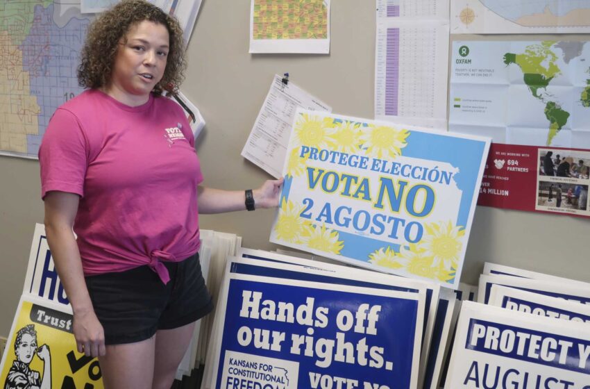  Kansas es el primer estado que vota sobre el aborto desde la desaparición de Roe