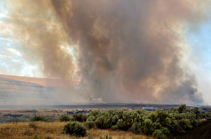  Un pueblo de Washington se ve obligado a abandonar el lugar debido a un incendio forestal y a la pérdida de viviendas