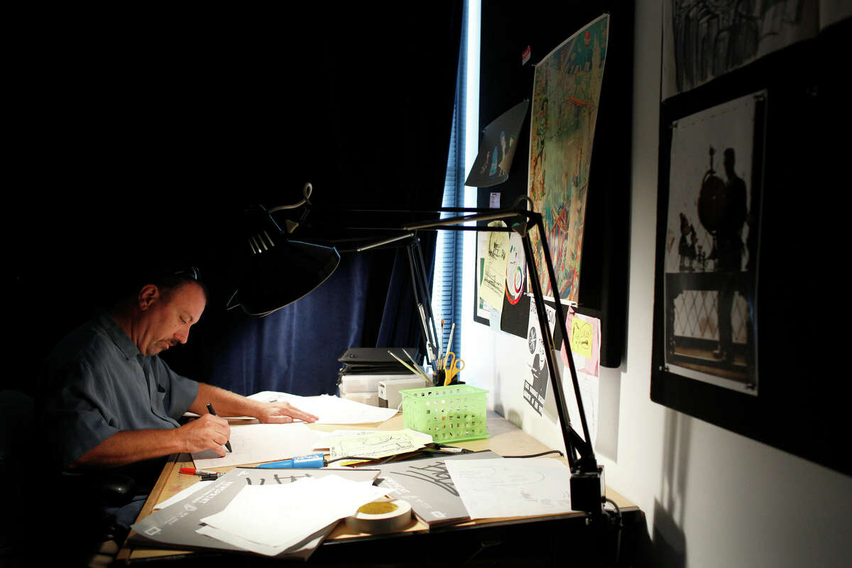Ralph Eggleston es fotografiado el 12 de agosto de 2014 en Pixar Animation Studios en Emeryville.