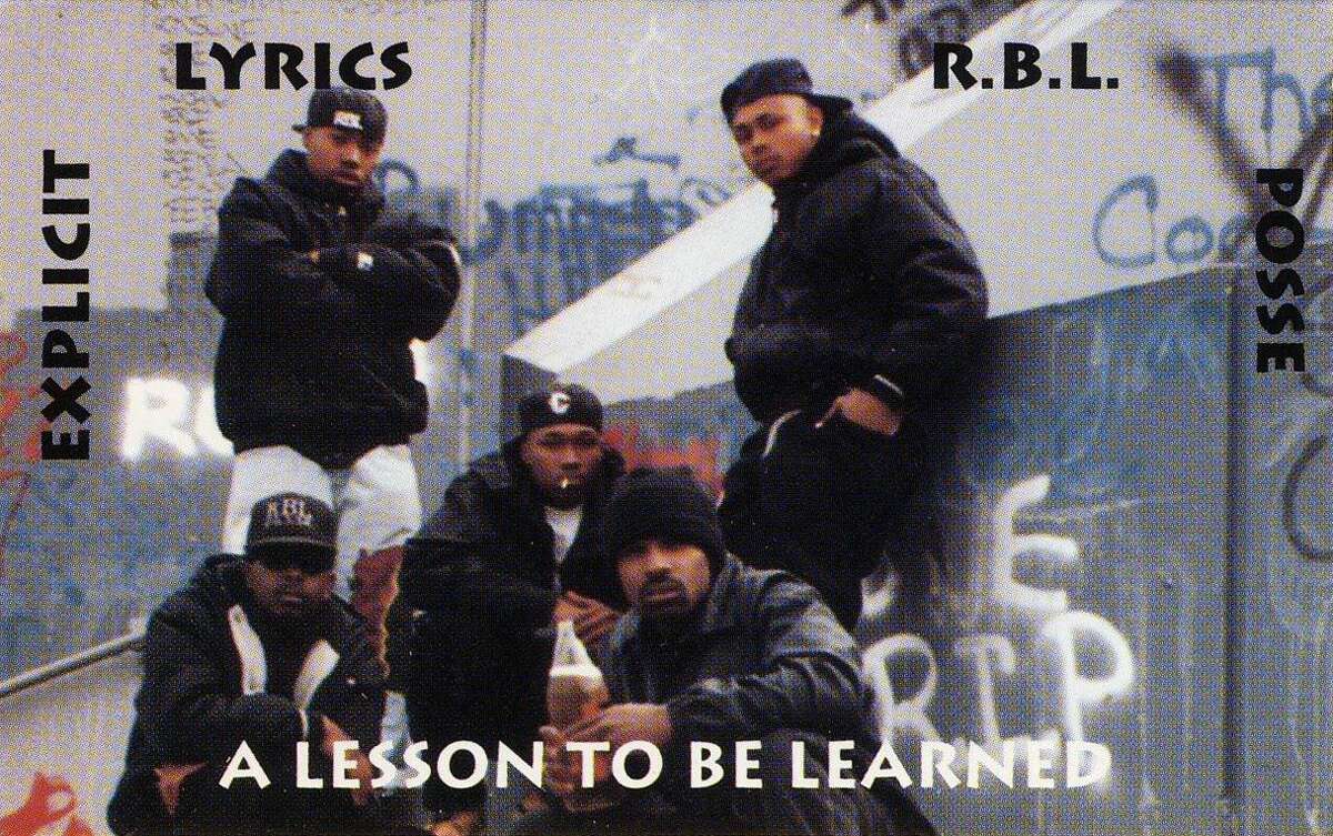 La portada original de "Una lección para ser aprendida," El álbum debut de RBL Posse, que cumple 30 años este mes. 