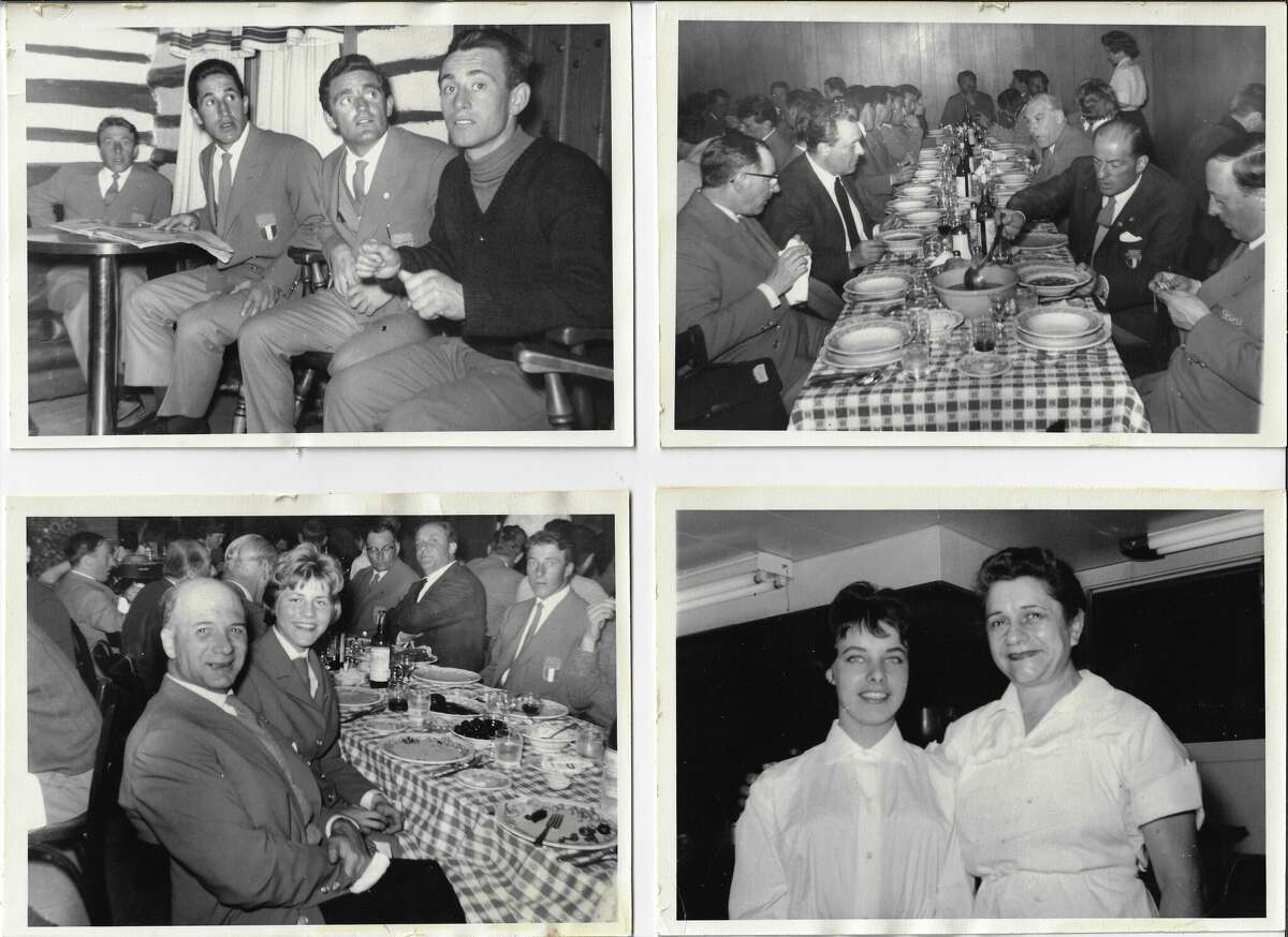 Fotos históricas de los días de gloria de Bacchi's Inn, incluida la alimentación del equipo olímpico italiano durante los Juegos de 1960 que se celebraron cerca de lo que ahora es Palisades Tahoe.