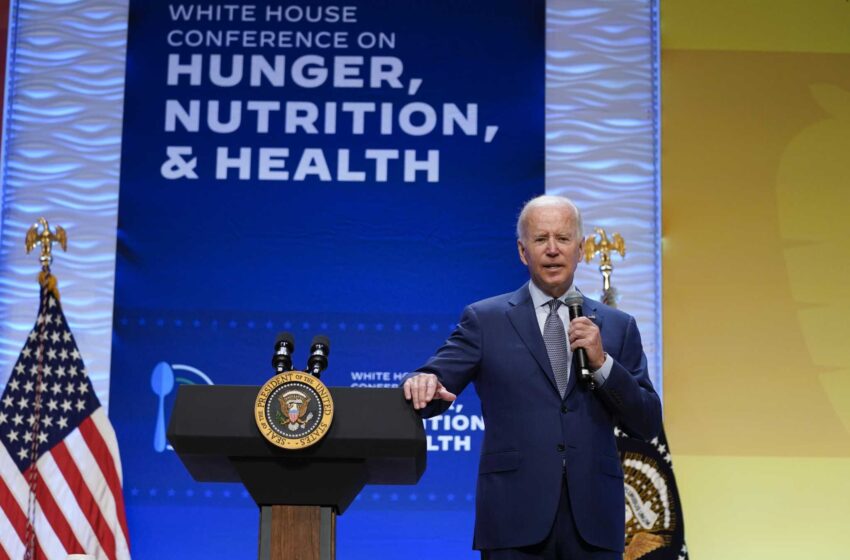  Biden habla de acabar con el hambre en EEUU: “Sé que podemos hacerlo