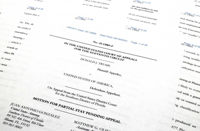  EEUU pide a un tribunal de apelación que levante la suspensión de la investigación de Mar-a-Lago por parte de un juez
