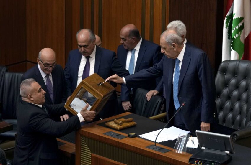  El parlamento libanés, afectado por la crisis, no logra elegir al presidente