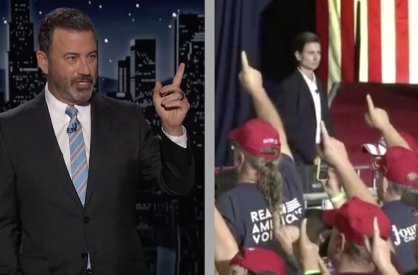  Jimmy Kimmel destroza el aterrador mitin de Trump sobre QAnon