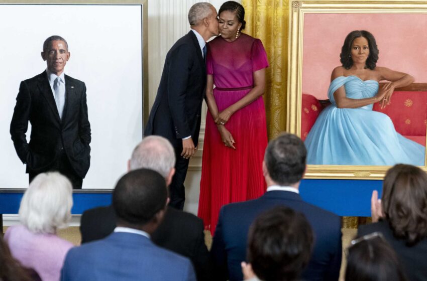  Los Obama regresan a la Casa Blanca y estrenan retratos oficiales