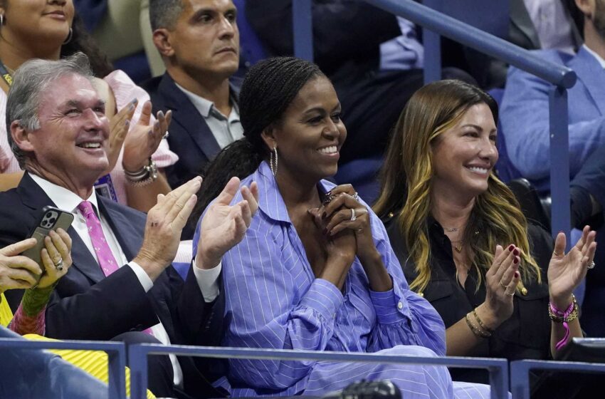  Michelle Obama apoya a Tiafoe en las semifinales del US Open