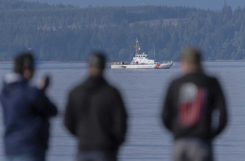  Un muerto y 9 desaparecidos tras estrellarse un hidroavión en Puget Sound