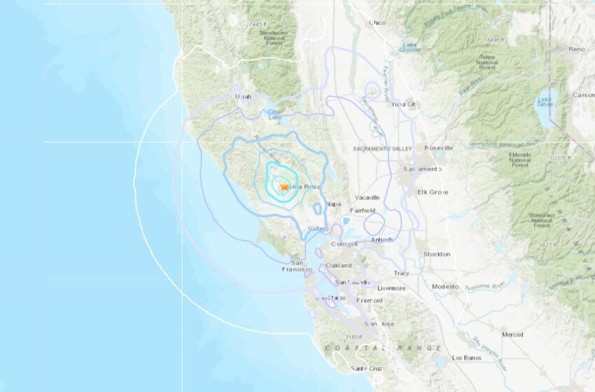  Un terremoto de magnitud 4,4 sacude la región vinícola de California