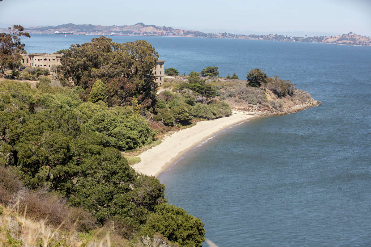 Una vista de Quarry Beach cerca de Quarry Point en Angel Island el 1 de septiembre de 2022. 