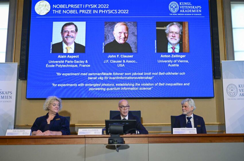  3 físicos comparten el Premio Nobel por sus trabajos sobre la ciencia cuántica
