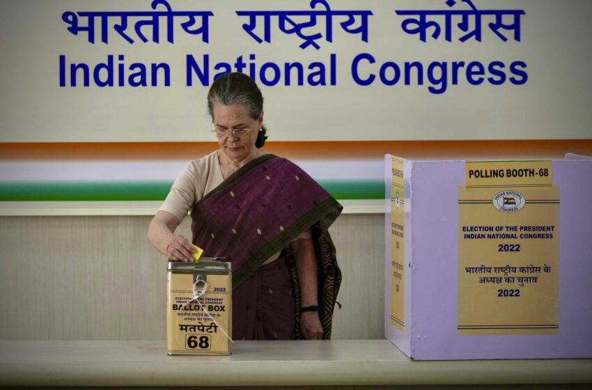  El Congreso de la India inicia la votación para elegir al nuevo presidente del partido