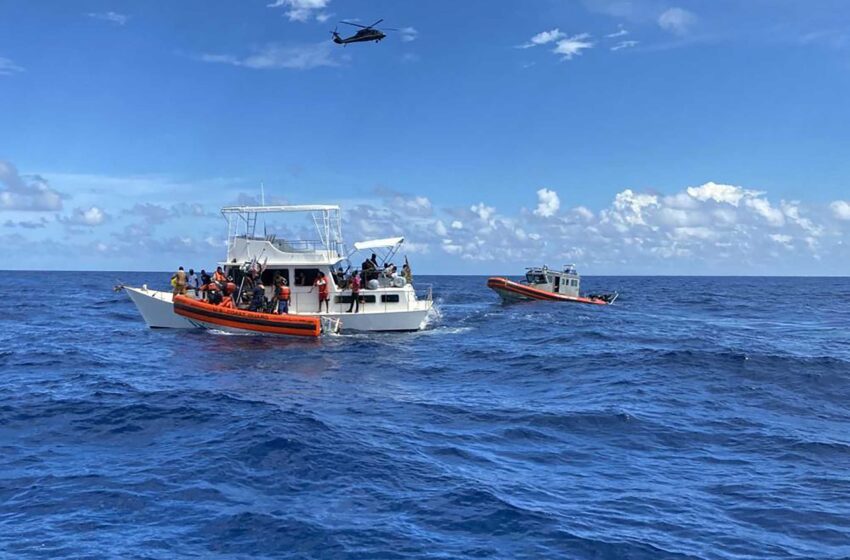  Los 98 inmigrantes rescatados del barco frente a la costa de Florida carecían de alimentos