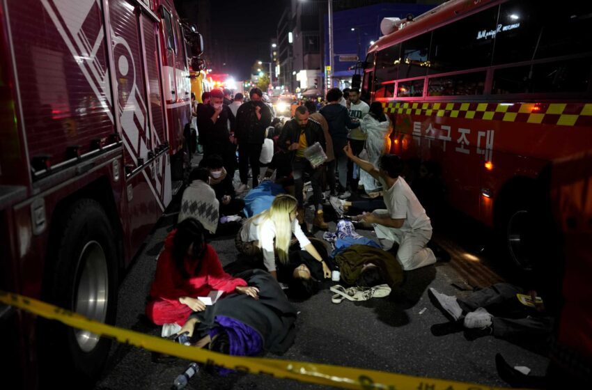  Los testigos describen “un infierno” dentro de la oleada de gente de Corea del Sur