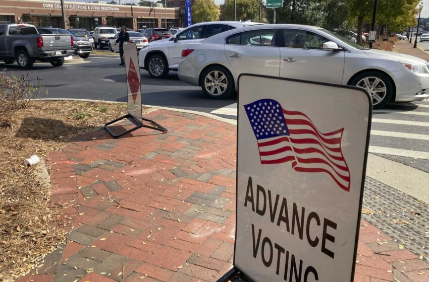  Primer día de votación anticipada en Georgia mientras Kemp y Abrams debaten