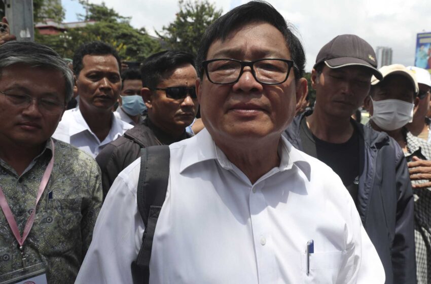  Un tribunal camboyano impone una enorme multa a un alto cargo de la oposición