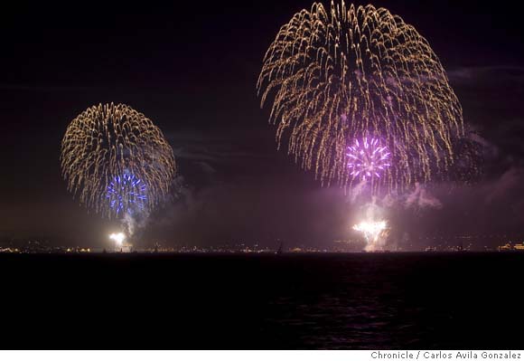  ¿Por qué hubo un enorme espectáculo de fuegos artificiales sobre la bahía de San Francisco anoche?