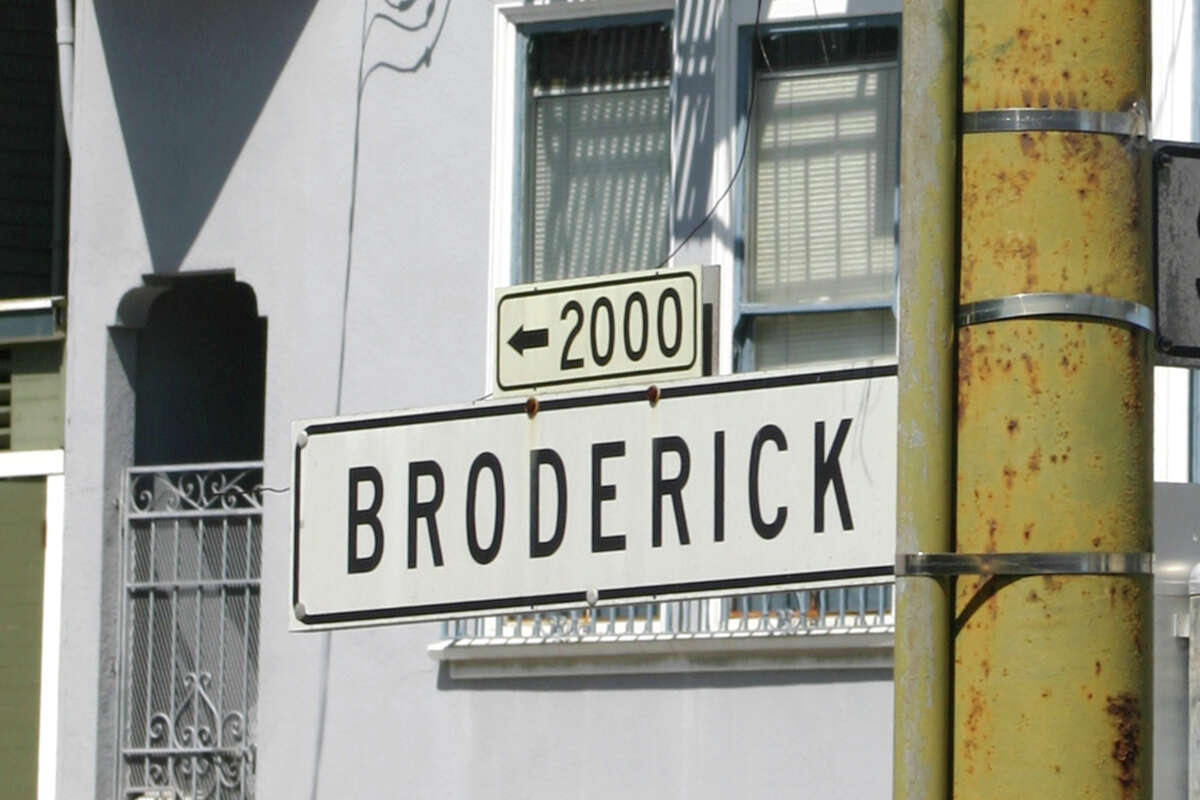 La calle de San Francisco que lleva el nombre del senador David C. Broderick.