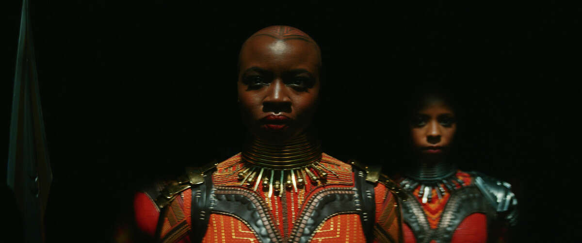 Danai Gurira como Okoye en "Black Panther: Wakanda Forever".