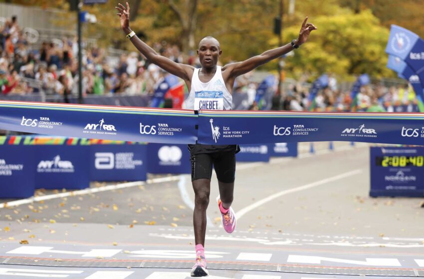  Chebet y Lokedi de Kenia ganan las carreras del maratón de Nueva York en su debut