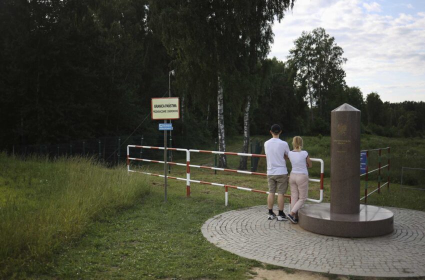  Polonia coloca alambre de púas en la frontera con la ciudad rusa de Kaliningrado
