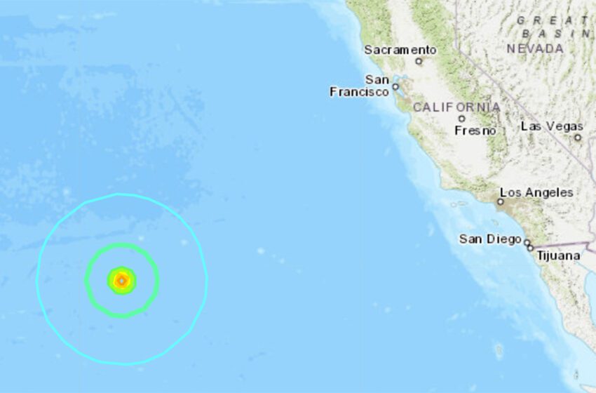  Un terremoto de magnitud 6 sacude la costa de California