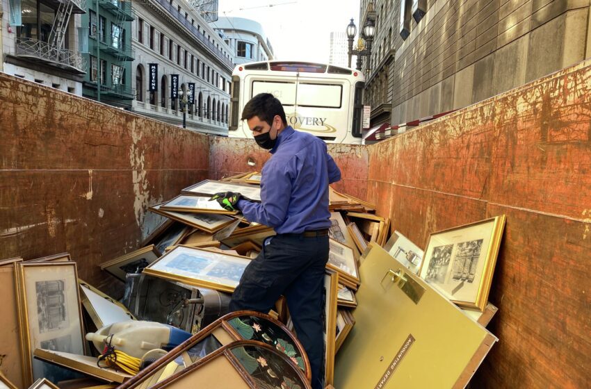  Westin St. Francis San Francisco desecha obras de arte antiguas y los basureros se dan un festín