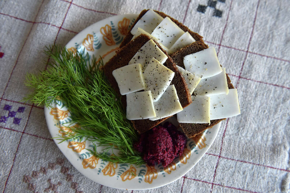 Uno de los muchos platos ucranianos de Anna Voloshyna, fotografiado el miércoles 7 de diciembre de 2022. 