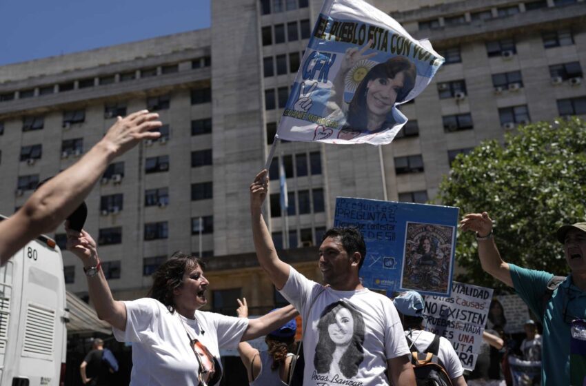  Argentina espera el veredicto por corrupción de la vicepresidenta Cristina Fernández