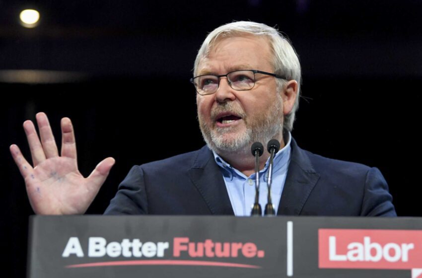  El ex líder australiano Kevin Rudd nombrado embajador de EEUU