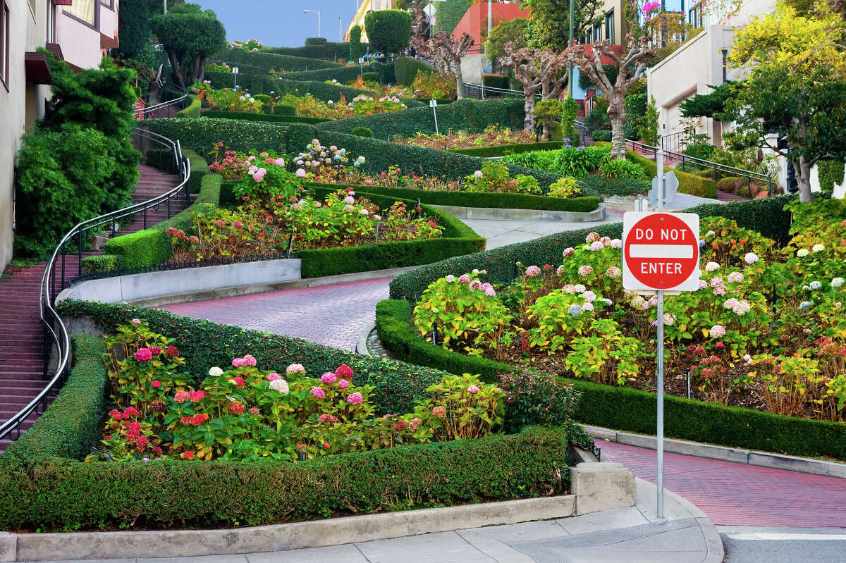 Lombard Street, posiblemente una de las calles más famosas de San Francisco.