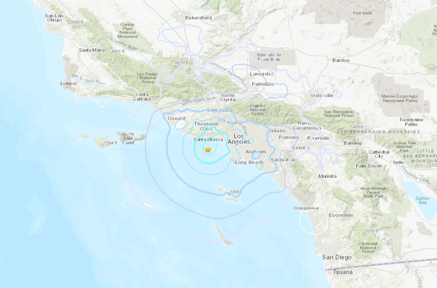  4 terremotos, el mayor de magnitud 4,2, en la costa de California