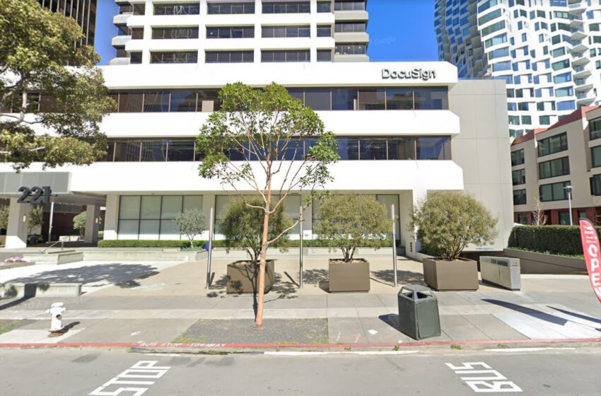  La empresa de tecnología de San Francisco, DocuSign, se deshace del espacio de oficinas, pero también hay buenas noticias
