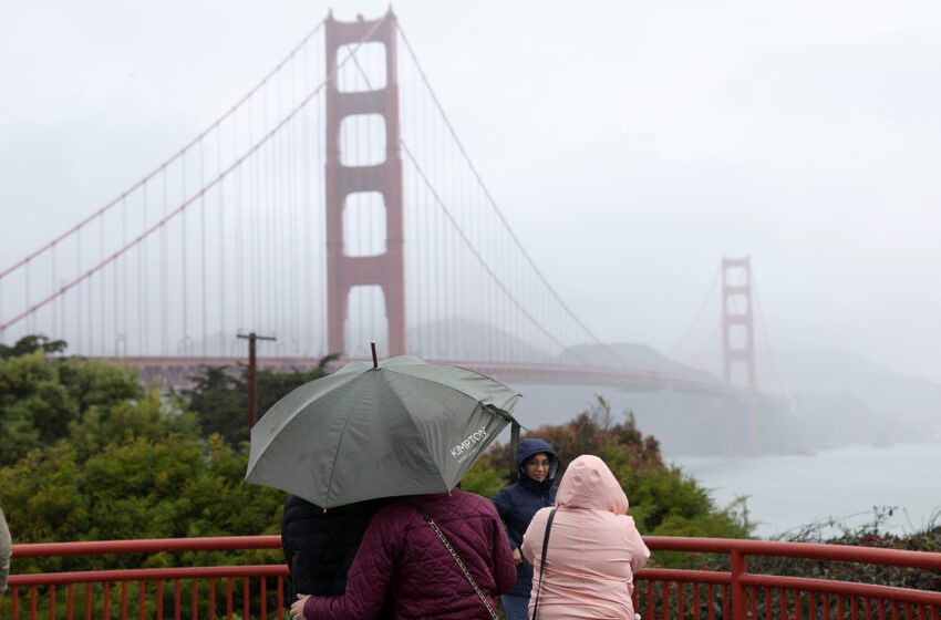  Tormenta en California hace que el puente Golden Gate vuelva a cantar