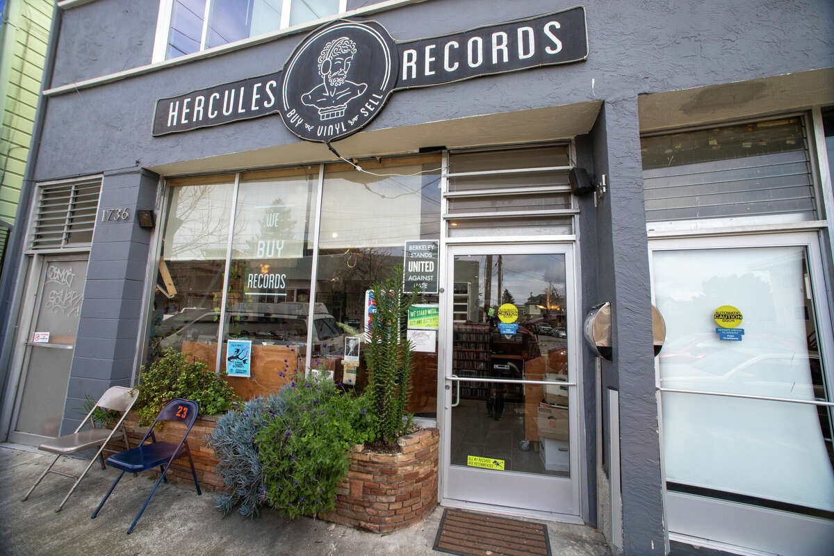 El exterior de Hercules Records en Berkeley, California, el 14 de febrero de 2023.