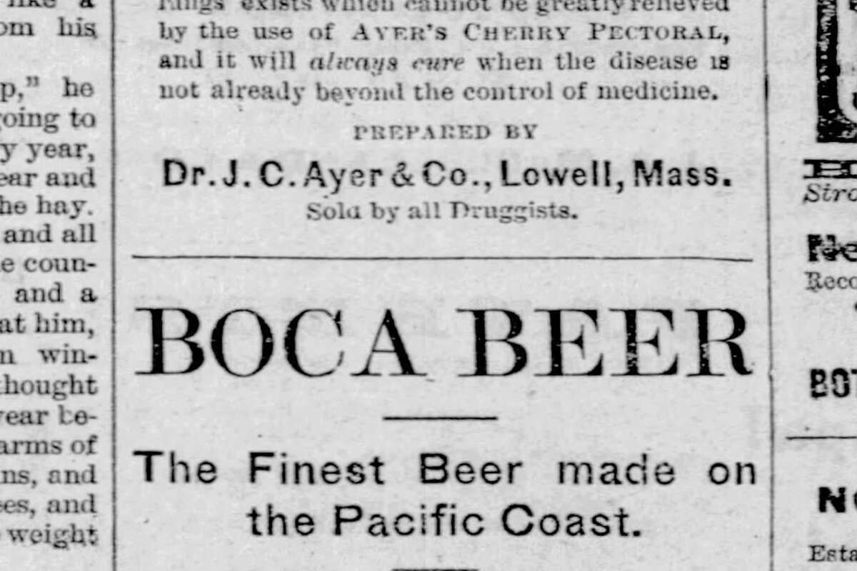 Un anuncio del periódico Napa Reporter del 7 de noviembre de 1884