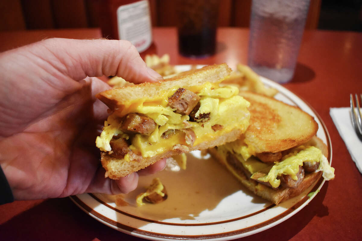 El sándwich de desayuno en Bob's Big Boy en Burbank, California. 