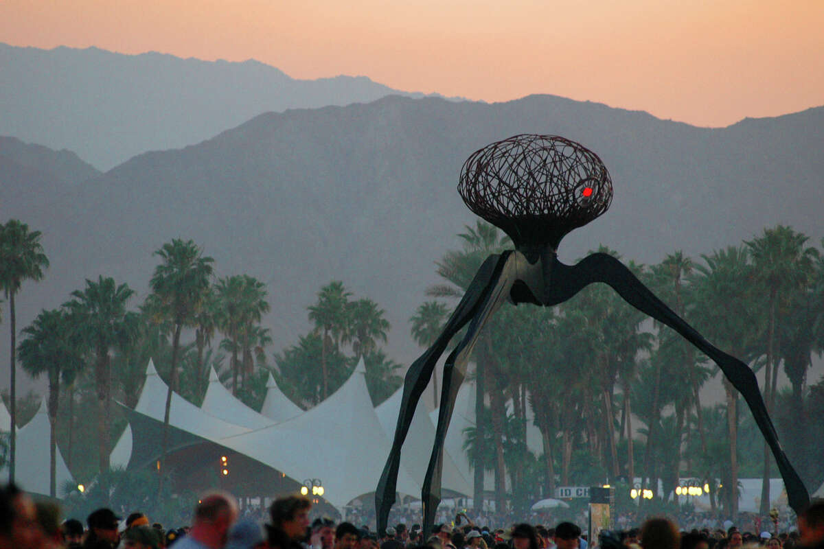 Una vista del Empire Polo Field en el Festival de Música de Coachella, en Indio, California, 2007. 
