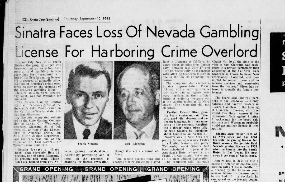 Un artículo en el Santa Cruz Sentinel, jueves 12 de septiembre de 1963.