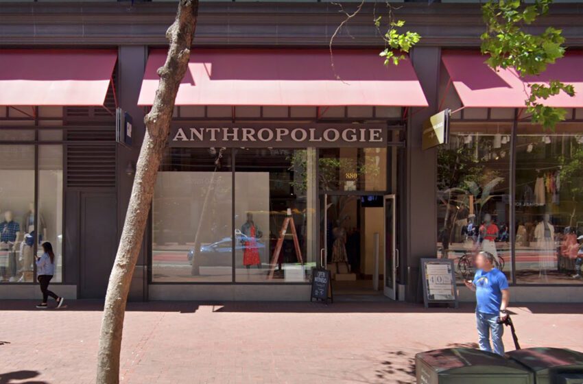  Cerrará tienda Anthropologie en Union Square de San Francisco