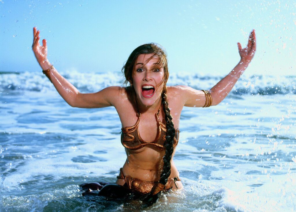 La historia no contada de la sesión de fotos de Stinson Beach de ‘Star Wars’ de Carrie Fisher