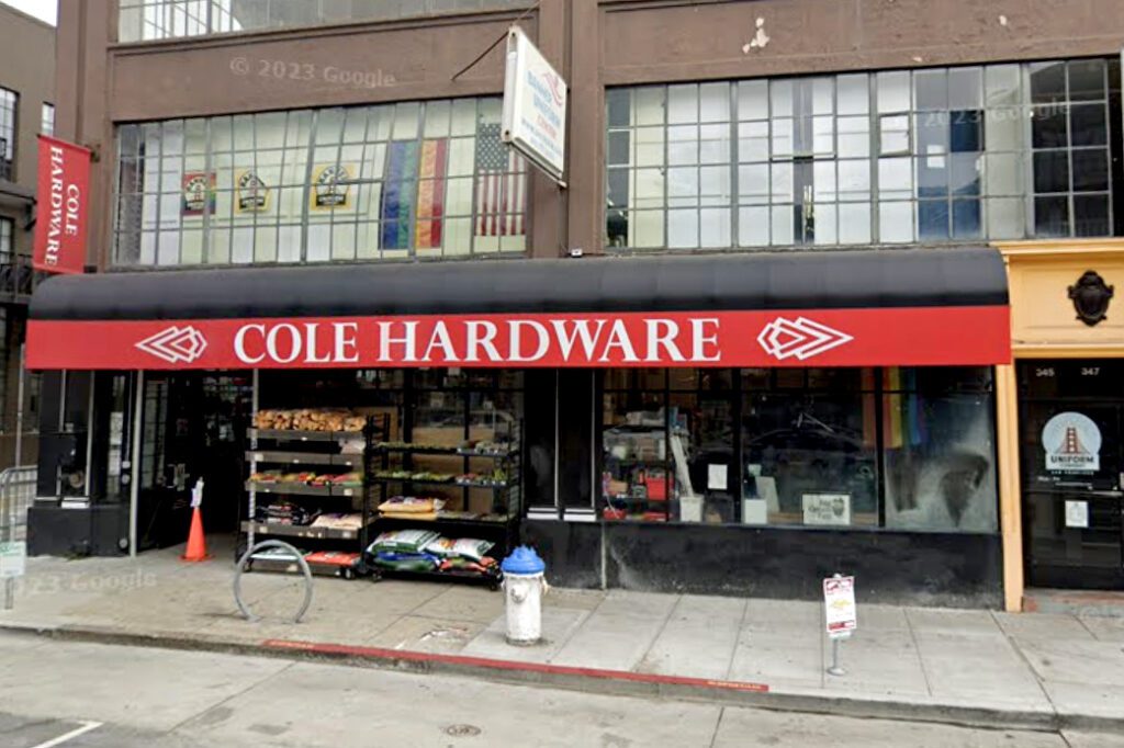 El amado Cole Hardware de San Francisco cerrará su ubicación en el centro