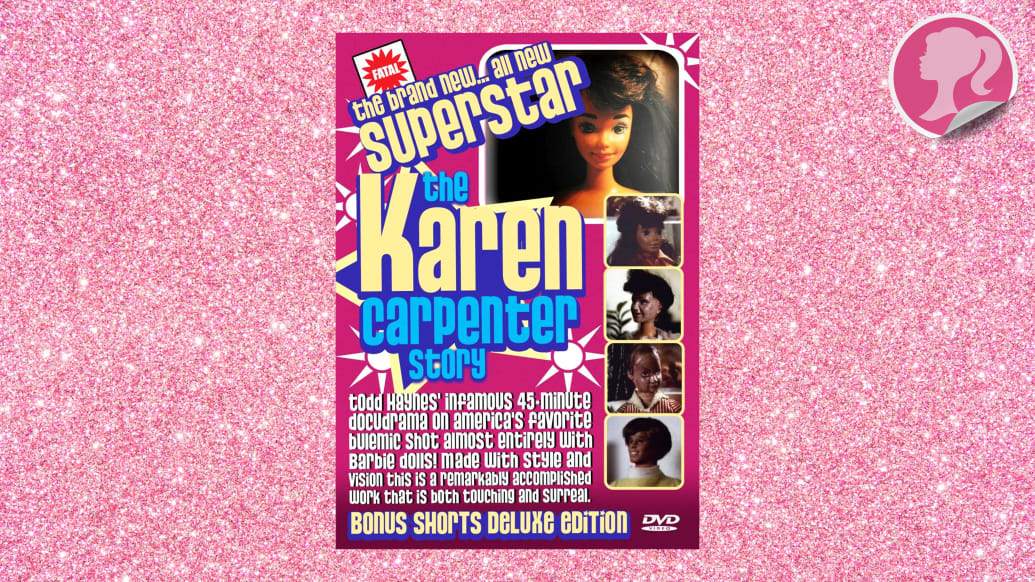Una ilustración que incluye el Key Art de la película Todd Haynes' Superstar: The Karen Carpenter Story.